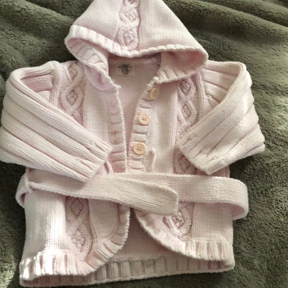 Baby girl hooded sweater